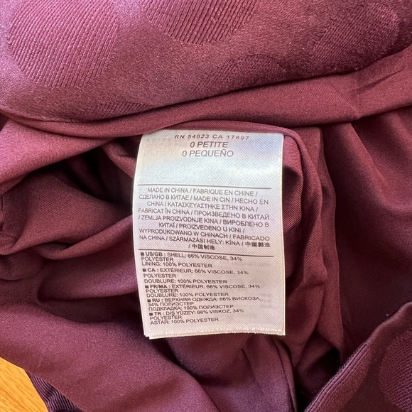 Banana Republic Burgundy Dress - Picture 6 of 6